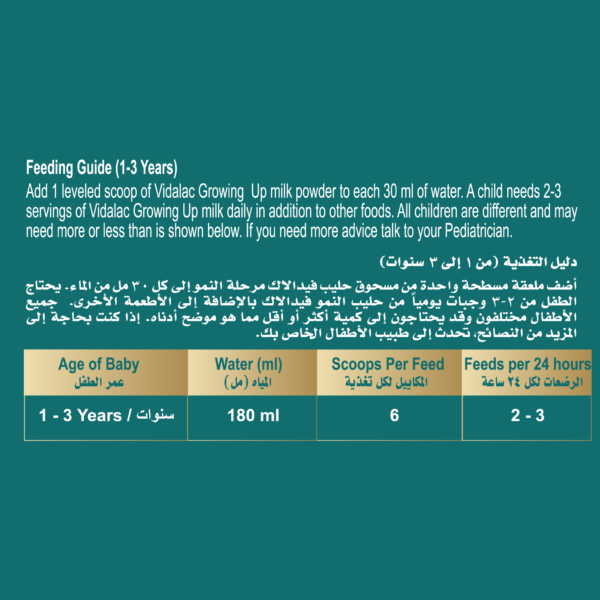 ⁦فيدالاك ٣ : حليب مرحلة النمو⁩ - الصورة ⁦2⁩